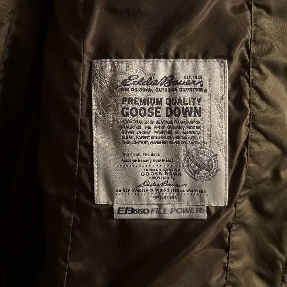 Vintage Women’s Eddie Bauer Goose Down Long Puffer Coat Size XS - Picture 5 of 7